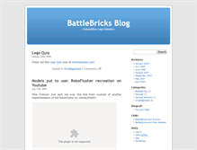 Tablet Screenshot of blog.battlebricks.com